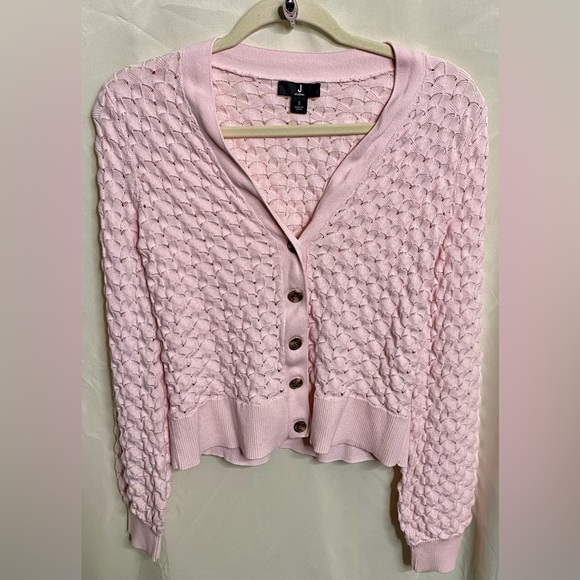 Jason Wu Sweaters - Jason Wu Light Pink Scalloped Cardigan